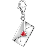 Rafaela Donata Colgante rojo oscuro / plata
