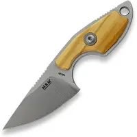MKM-Maniago Knife Makers MKM Mikro 1 MK-MR01-O Olive Wood cuchillo de cuello, diseño Jesper Voxnaes