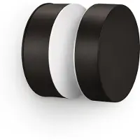 Philips Lámpara de pared Laven, 6W, luz exterior para pared, color negro, metal, IP44, ideal para terraza o jardín, clase II