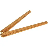 Sola Timmermans regla de madera amarilla de 4 partes