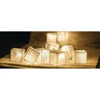 HQ HQLEDSLSQRCOT, Blanco, Hierro, Ambiente, Dormitorio, Salón, 10 bombillas, Bombillas no reemplazables