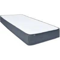 vidaXL Colchón de muelles con somier, 190x90x20 cm, firmeza media, funda de tela