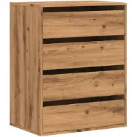 vidaXL Cómoda, estilo artesanal, roble, 60x41x76 cm, material de madera