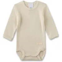 Sanetta - Kid's Wool Body L/S - Ropa interior merino size 68/74, beige
