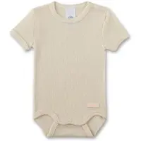 Sanetta - Kid's Wool Body S/S - Ropa interior merino size 56/62, beige