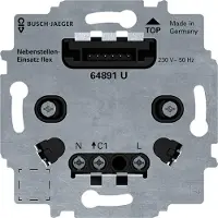 ABB , placa para toma de corriente auxiliar, flexible, 1 unidad.