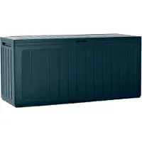 Prosperplast Caja De Almacenamiento Para Jardín De 280 Litros, Modelo Boardebox - Color Antracita
