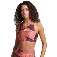 Superdry para mujer. WS311591A Sujetador Core Active naranja, lila (XXS), Deportivo, Multideporte, Poliéster Reciclado, Sostenible,