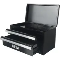 HBM Armario de cajones mini negro