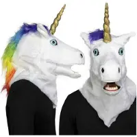MOM Máscara De Unicornio Con Mandíbula Móvil