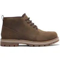 Timberland para hombre. TB0A69TWEM61 botines Chukka de piel Britton Road Mid marrón (43), Plano, Cordones, Casual, Sostenible, ou