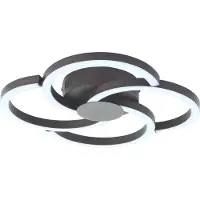 Brilliant Lámpara de techo LED , modelo Fico, 22 W, 2300 lúmenes, 3000 K, color negro