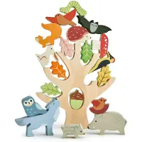 Tender Leaf Toys , Juego de construcción "Bosque", 1,5 años, Hecho de caucho, Multicolor