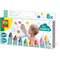 SES Creative Estuche Tiny Talents Con 8 Crayones Para El Baño