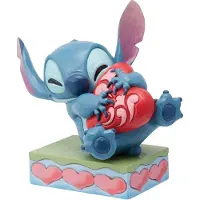 Enesco Figura Decorativa Abrazo Corazón Stitch 13x14x9 Cm