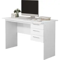 OEM Alternativa a la silla de oficina con sistema de carga - Escritorio para espacio de trabajo - Mesa para ordenador - Ideal para trabajar y jugar - Blanco, 120x59x75 cm