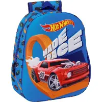 Safta Mochila Hot Wheels 3d 8.64l 22x39x10 Cm