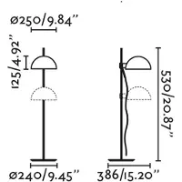 Faro DOMINICA TL1, Lámpara de mesa, Faro Barcelona