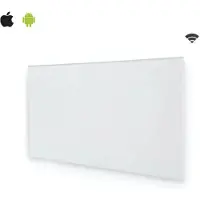 Adax Calefactor eléctrico compacto con Wi-Fi - Blanco - 2000 W - 95,5 x 42 x 9 cm - NEO COMPACT 20 KWT