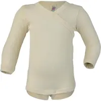 Engel - Kids' Wraparound Bodysuit L/S - Ropa interior merino size 62/68, beige