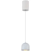 V-TAC VT-7795: Lámpara colgante LED de 8,5 W, metal gris, forma cilíndrica, interruptor táctil, 10 x 16 cm, 3000 K – 7995