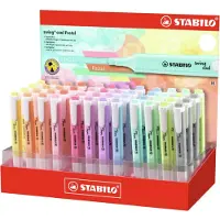 Stabilo Expositor De Marcadores Fluorescentes Pastel Swing Cool Surtido 48 Unidades