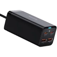 Baseus Gan3 Pro 2xusb-a 2xusb-c Con Cargador De Pared Usb-c Usb-a Y Usb-c 3a 65w