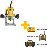 DeWalt Fresadora eléctrica de 900W, con capacidad de corte de 6-8 mm, modelo D26203-QS de