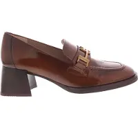 Hispanitas para mujer. HI243590 Zapatos de tacón de piel tiras marrón (41), 3 a 5cm, Ninguno, Casual, outlet 2026.