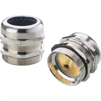 Lapp Conector EMV-BRUSH M25x1,5 con cepillo de protección electromagnética, fabricado en latón (CuZn) niquelado, longitud de rosca: 8,0 mm - 1 unidad