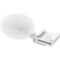 SmallRig 4734 Adaptador de zapata fría con parabrisas peludo (blanco) para cámaras Sony de la serie ZV