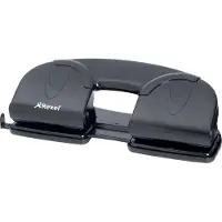 Rexel Perforadora negra de 4 orificios (12 hojas)