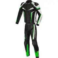 Büse Mille De 2 Piezas Traje De Cuero Negro/Blanco/Verde 54 hombres