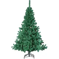 Feeric Árbol de Navidad artificial, color blanco, altura de 1,50 metros, con 320 ramas, calidad premium. Ideal para decorar con luces y adornos navideños