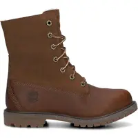 Timberland para mujer. TB18328R2421 Botines de Piel con parte superior enrollable y forro cálido marrón (39.5 W), Plano, Cordones, Casual, T