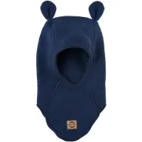 Mikk-Line - Kid's Wool Fullface with Ears - Gorro size 98/104 - 50-52 cm, azul