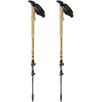 Guidetti - Bastones de senderismo/trekking - Terre de Trek Light MK2 de Aluminio - Marrón