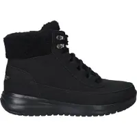 SKECHERS Botas con cordones 'Schnürstiefelette Damen 144756 BBK Kunststoff (Synthetik) in schwarz' negro