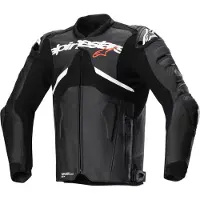 Alpinestars Chaqueta De Cuero Atem V5 Black White, Talla: 52