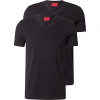 HUGO para hombre. 50325417 Pack 2 Camisetas Cuello Pico negro (3XL), Casual, Algodón, Manga corta, Sostenible, outlet 2026.