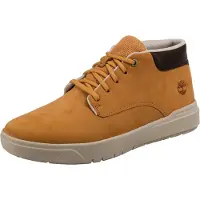 Timberland para hombre. TB0A5S4Z2311 Zapatillas de piel de media caña con cordones Seneca Bay Marrón (44), Plano, Casual, Sostenible, Timber