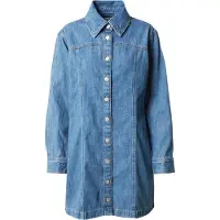 Levi's para mujer. A4585-0001 Vestido Shay azul (S), Casual, Manga larga, Algodón Orgánico, Sostenible, outlet 2026.
