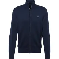 Gant para hombre. 8030164 Cárdigan con cremallera Casual Cotton marino (S), Algodón, Manga larga, outlet 2026.