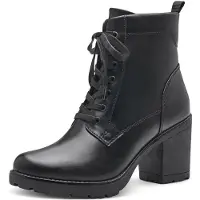 Marco Tozzi Botines con cordones negro