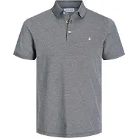 Jack & Jones Camiseta 'JJEPaulos' gris moteado / blanco