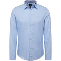Armani Exchange para hombre. 8NZCGBZ8ANZ0536 Camisa Sport Oxford azul (XXL), Casual, Algodón, Manga larga, outlet 20