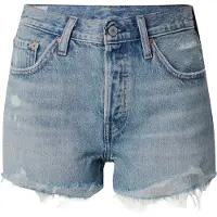 Levi's 501 Original Shorts Blue Talla: W24 | Pantalones Cortos Outlet | Mujer | Azul