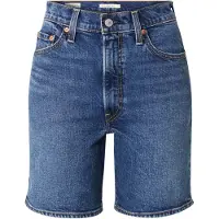 Levi's Ribcage Bermuda Shorts Blue Talla: W24 | Pantalones Cortos Outlet | Mujer | Azul