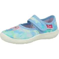 Beck Zapatillas de casa 'Nixe' piel / turquesa / azul claro / rosa claro