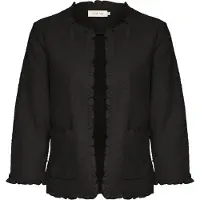 Cream Blazer 'Mellie' negro